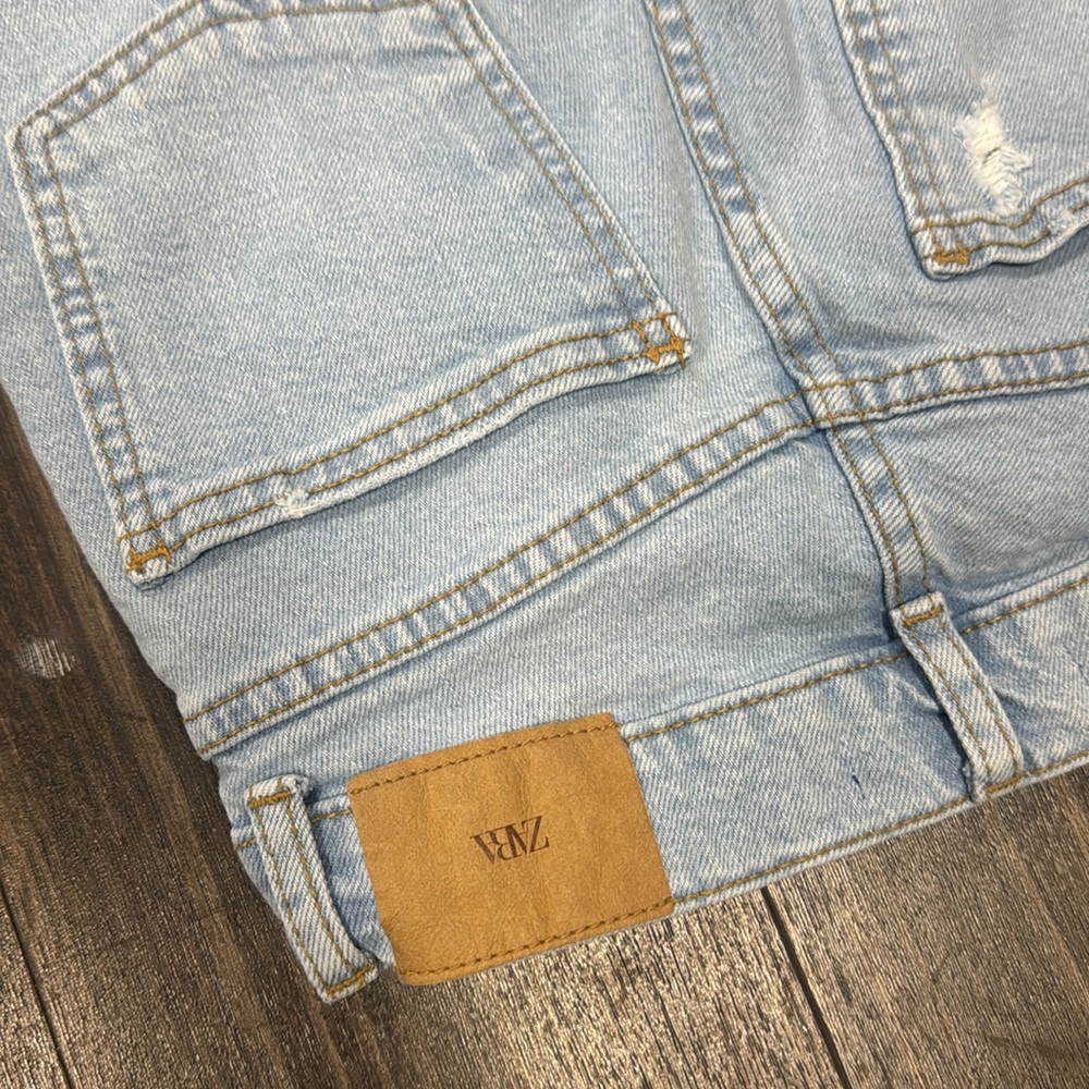 Zara Kids Light Blue Distressed Jeans - Picture 5 of 5